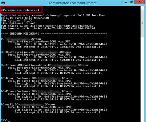 check domain controller replication